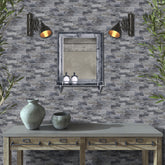 Aged Gray Wood Grain Wallpaper for Wall Decoration